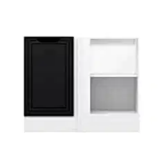 Alvinka Mutfak Modül Mbr_A Alt 1K1R 105Cm Köşe Dolap Beyaz Antrasit Mdf