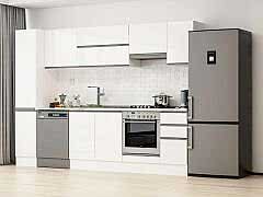 Alvinka 290X210 Cm High Gloss Mutfak Dolabı Mb-E90B40S40-1 High Gloss | Beyaz - Mdf