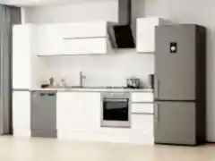 Alvinka 290X210 Cm High Gloss Mutfak Dolabı Mb-E90B40S40-2 High Gloss | Beyaz - Suntalam