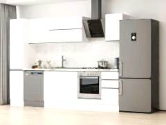 Alvinka 290X210 Cm High Gloss Mutfak Dolabı Mb-E90B40S40-2 High Gloss | Beyaz - Mdf