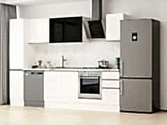 Alvinka 290X210 Cm High Gloss Mutfak Dolabı Mb-E90B40S40-3 High Gloss | Beyaz - Suntalam