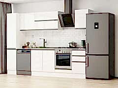 Alvinka 295X210 Cm High Gloss Mutfak Dolabı Mb-E90B40S45-2 High Gloss | Beyaz - Mdf