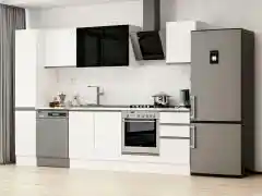 Alvinka 295X210 Cm High Gloss Mutfak Dolabı Mb-E90B40S45-3 High Gloss | Beyaz - Suntalam