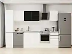 Alvinka 295X210 Cm High Gloss Mutfak Dolabı Mb-E90B40S45-3 High Gloss | Beyaz - Mdf