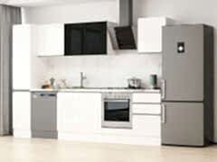 Alvinka 300X210 Cm High Gloss Mutfak Dolabı Mb-E90B40S50-3 High Gloss | Beyaz - Mdf