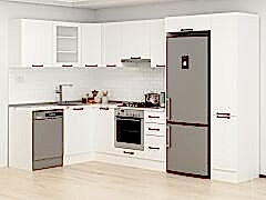 Alvinka 180-330X222 Cm Mbr_A Köşe Mutfak Dolabı Beyaz - Suntalam