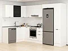 Alvinka 180-330X222 Cm Mbr_B Köşe Mutfak Dolabı Beyaz - Suntalam