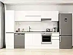 Alvinka 295X210 Cm High Gloss Mutfak Dolabı Mb-E90B45S40-1 High Gloss | Beyaz - Mdf