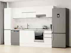 Alvinka 295X210 Cm High Gloss Mutfak Dolabı Mb-E90B45S40-1 High Gloss | Beyaz - Mdf