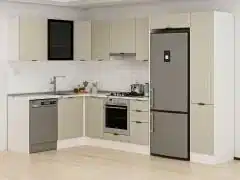 Alvinka 180-330X222 Cm Mbr_B Köşe Mutfak Dolabı Kumtaşı - Suntalam