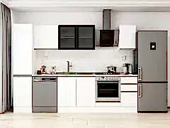 Alvinka 295X210 Cm High Gloss Mutfak Dolabı Mb-E90B45S40-3 High Gloss | Beyaz - Mdf