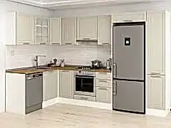 Alvinka 180-330X222 Cm Mbr_C Köşe Mutfak Dolabı Kumtaşı - Suntalam