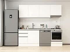 Alvinka 230X210 Cm Hg_J Mutfak Dolabı Beyaz - Mdf