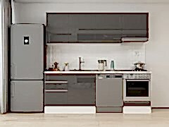 Alvinka 230X210 Cm Hg_J Mutfak Dolabı Antrasit - Suntalam