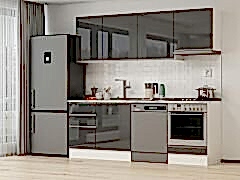 Alvinka 230X210 Cm Hg_J Mutfak Dolabı Antrasit - Suntalam