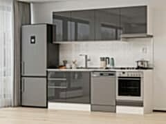 Alvinka 230X210 Cm Hg_J Mutfak Dolabı Antrasit - Mdf