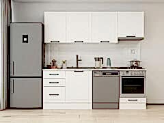 Alvinka 230X210 Cm Mbr_A Mutfak Dolabı Beyaz - Mdf