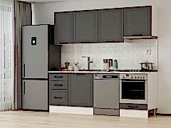 Alvinka 230X210 Cm Mbr_A Mutfak Dolabı Antrasit - Suntalam