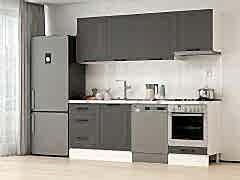 Alvinka 230X210 Cm Mbr_A Mutfak Dolabı Antrasit - Mdf