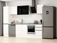 Alvinka 300X210 Cm High Gloss Mutfak Dolabı Mb-E90B45S45-3 High Gloss | Beyaz - Mdf