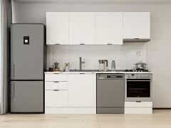 Alvinka 230X210 Cm Mbr_B Mutfak Dolabı Beyaz - Suntalam