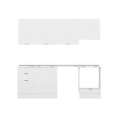 Alvinka 230X210 Cm Mbr_B Mutfak Dolabı Beyaz - Suntalam