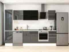 Alvinka 300X210 Cm High Gloss Mutfak Dolabı Mb-E90B45S45-3 High Gloss | Antrasit - Suntalam