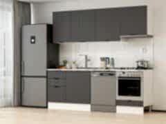 Alvinka 230X210 Cm Mbr_B Mutfak Dolabı Antrasit - Suntalam