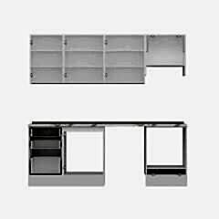 Alvinka 230X210 Cm Mbr_B Mutfak Dolabı Antrasit - Mdf