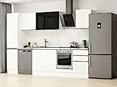 Alvinka 305X210 Cm High Gloss Mutfak Dolabı Mb-E90B45S50-3 High Gloss | Beyaz - Suntalam