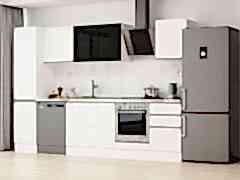 Alvinka 305X210 Cm High Gloss Mutfak Dolabı Mb-E90B45S50-3 High Gloss | Beyaz - Mdf