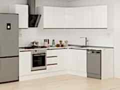 Alvinka 250-200X222 Cm Hg_J Köşe Mutfak Dolabı Beyaz - Suntalam