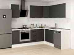 Alvinka 250-200X222 Cm Mbr_A Köşe Mutfak Dolabı Antrasit - Suntalam