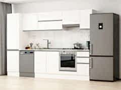 Alvinka 300X210 Cm High Gloss Mutfak Dolabı Mb-E90B50S40-1 High Gloss | Beyaz - Suntalam