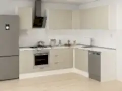 Alvinka 250-200X222 Cm Mbr_B Köşe Mutfak Dolabı Kumtaşı - Mdf