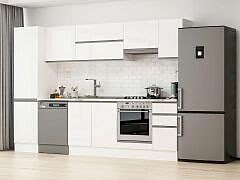 Alvinka 300X210 Cm High Gloss Mutfak Dolabı Mb-E90B50S40-1 High Gloss | Beyaz - Mdf