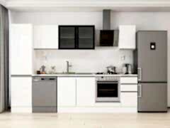 Alvinka 300X210 Cm High Gloss Mutfak Dolabı Mb-E90B50S40-3 High Gloss | Beyaz - Mdf