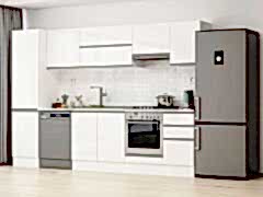 Alvinka 305X210 Cm High Gloss Mutfak Dolabı Mb-E90B50S45-1 High Gloss | Beyaz - Mdf