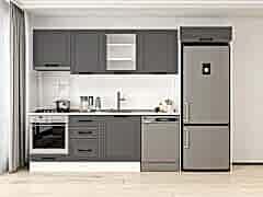 Alvinka 310X220 Cm Mbr_A Mutfak Dolabı Antrasit - Mdf