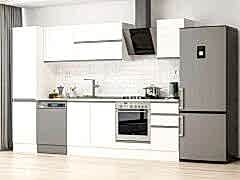 Alvinka 305X210 Cm High Gloss Mutfak Dolabı Mb-E90B50S45-2 High Gloss | Beyaz - Mdf