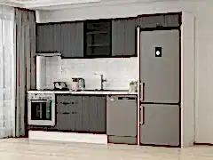 Alvinka 310X220 Cm Mbr_B Mutfak Dolabı Antrasit - Mdf