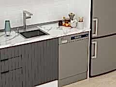 Alvinka 310X220 Cm Mbr_B Mutfak Dolabı Antrasit - Mdf