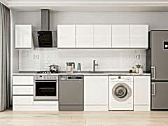 Alvinka 330X210 Cm Hg_J Mutfak Dolabı Beyaz - Mdf