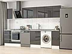 Alvinka 330X210 Cm Hg_J Mutfak Dolabı Antrasit - Suntalam