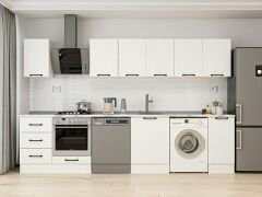 Alvinka 330X210 Cm Mbr_A Mutfak Dolabı Beyaz - Mdf