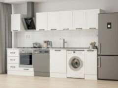 Alvinka 330X210 Cm Mbr_A Mutfak Dolabı Beyaz - Mdf