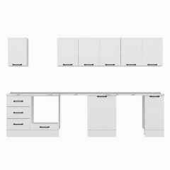 Alvinka 330X210 Cm Mbr_A Mutfak Dolabı Beyaz - Mdf