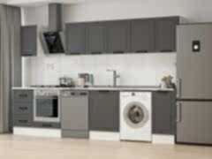 Alvinka 330X210 Cm Mbr_A Mutfak Dolabı Antrasit - Suntalam