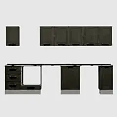 Alvinka 330X210 Cm Mbr_A Mutfak Dolabı Kumtaşı - Suntalam