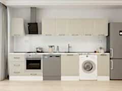 Alvinka 330X210 Cm Mbr_A Mutfak Dolabı Kumtaşı - Mdf